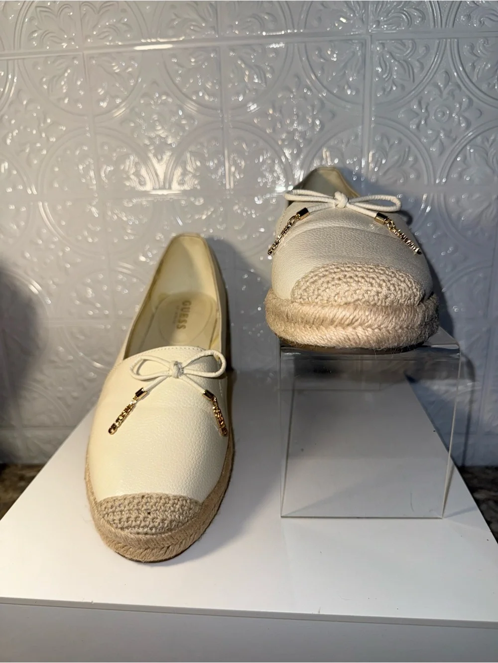 NWOB Guess Leather Espadrilles